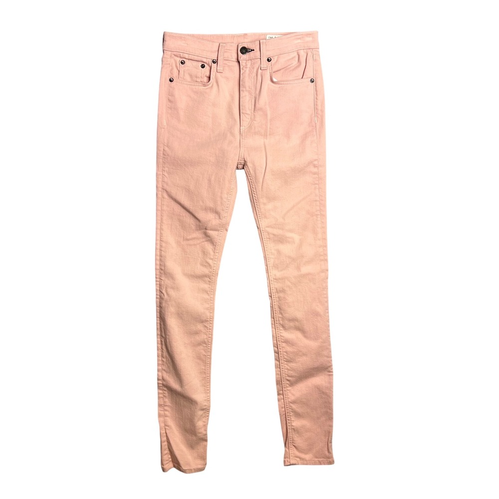 Rag & Bone High Rise Skinny Jeans Size 27 Blush Pink